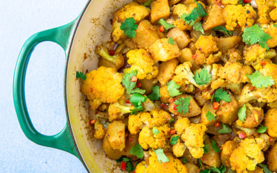 Aloo Gobi (Potatoes and Cauliflower)