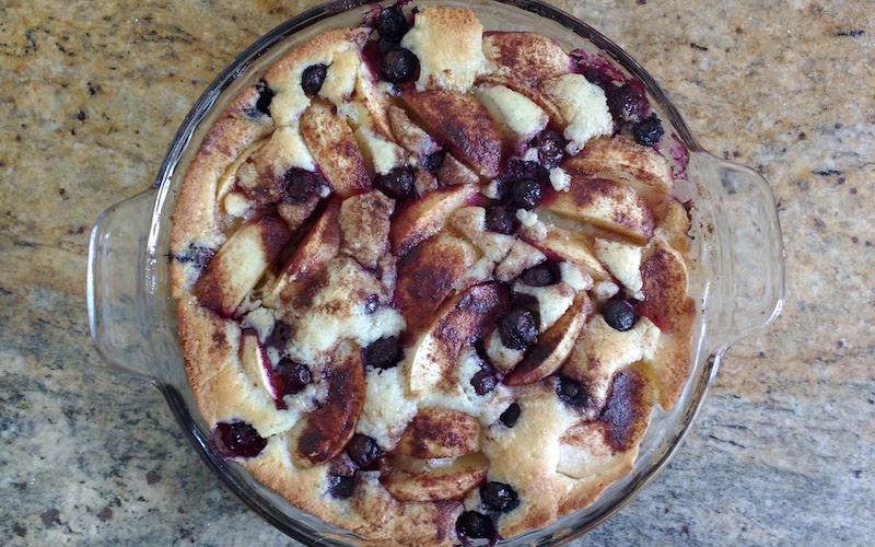 Apple Plum Cobbler