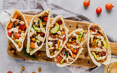 Vegetarian Pita Pockets