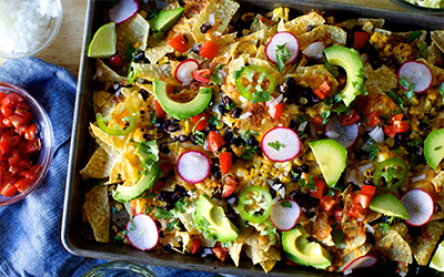 Corn and Black Bean Nachos